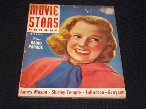 1947 OCTOBER MOVIE STARS PARADE MAGAZINE - JUNE ALLYSON FRONT COVER - E 14833