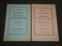 1898-1899 BROOME AND TIOGA BAPTIST ASSOCIATION 75TH & 76TH ANNIVERSARY - J 4410
