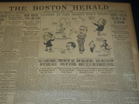 1908 MAY 15 THE BOSTON HERALD - WRIGHT BROS. MACHINE SAILS 8 MI IN 7 MIN - BH 68