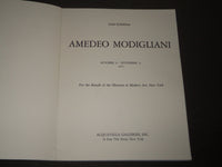 1971 MODIGLIANI LOAN EXHIBITION ACQUAVELLA GALLERIES ART CATALOG - KD 5072
