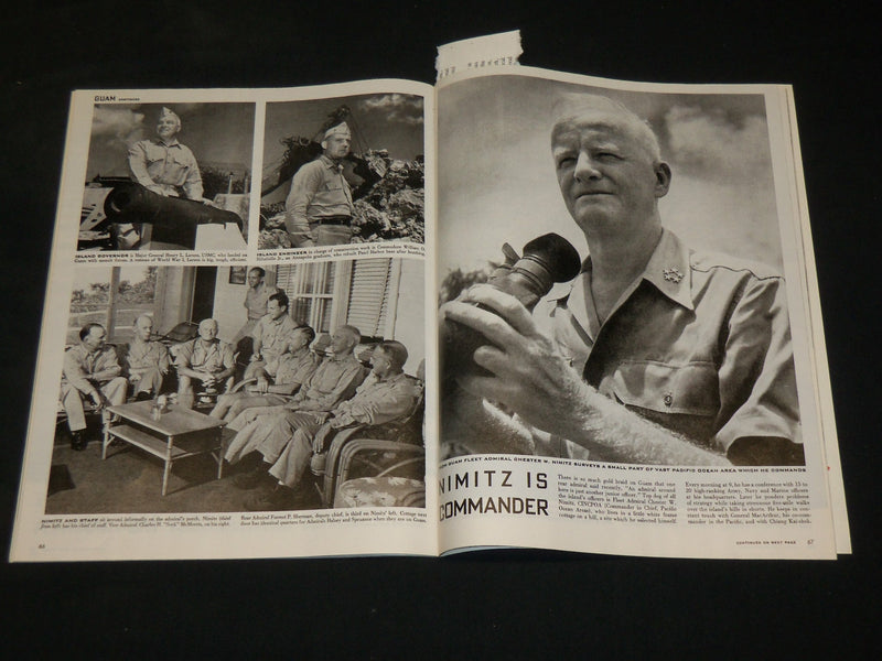 1945 JULY 2 LIFE MAGAZINE SMALL FORMAT - AMERICAN FLAG COVER - J 6094