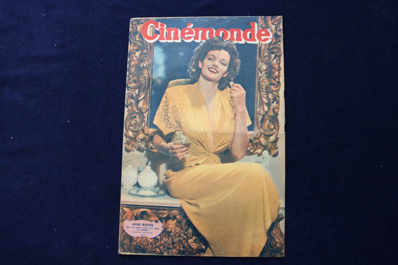1948 JULY 6 CINEMONDE MAGAZINE - MAUREEN O'HARA - JANE RUSSELL COVER - E 23927