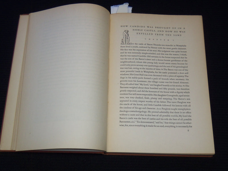 1936 CANDIDE BOOK BY JEAN FRANCOIS MARIE AROUET DE VOLTAIRE - KENT - KD 7916