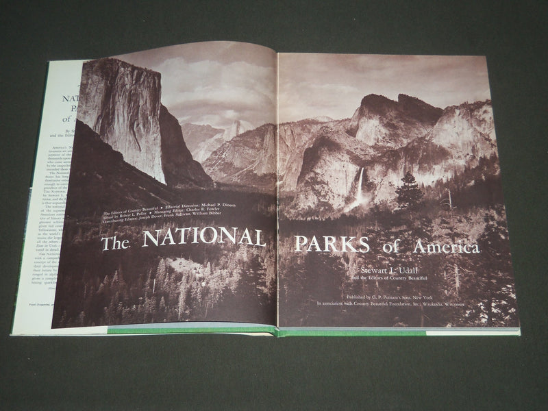 1966 THE NATIONAL PARKS OF AMERICA BOOK BY STEWART L. UDALL W/ SLIPCASE - R 250
