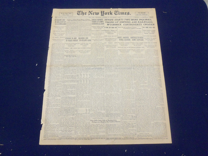1917 DECEMBER 19 NEW YORK TIMES - GOETHALS TO HEAD ARMY SUPPLIES - NT 8273