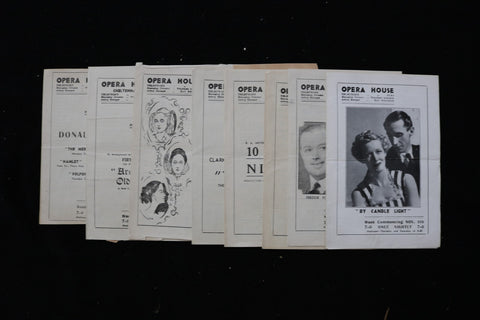 1940'S OPERA HOUSE PROGRAMME - LOT OF 8 - CHELTENHAM - K 2812