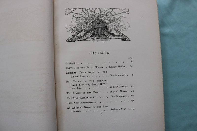 1902 THE SPECKLED TROUT HARDCOVER BOOK BY LOUIS RHEAD - KD 9696