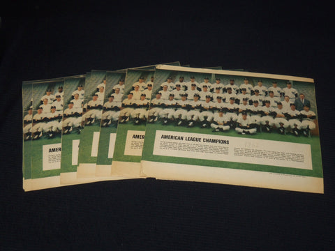 1962 NEW YORK YANKEES COLOROTO TEAM PHOTOS LOT - 10 PIECES - NP 9185