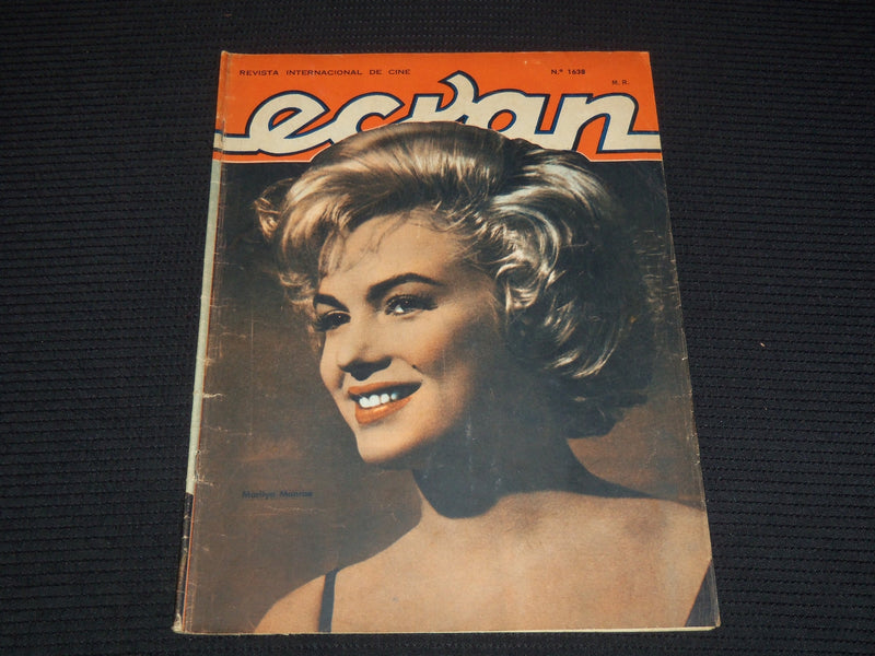 1962 NO. 1638 ECRAN MAGAZINE - MARILYN MONROE COVER - RARE - E 17048