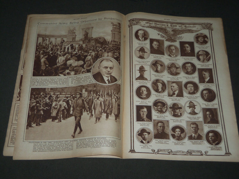 1919 JUNE 19 MID-WEEK PICTORIAL MAGAZINE SECTION - U. S. ARMY ON RHINE - NP 2856