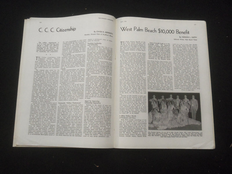 1934 MAY THE KIWANIS MAGAZINE - TORONTO CONVENTION JUNE 10-14, 1934 - SP 6311V