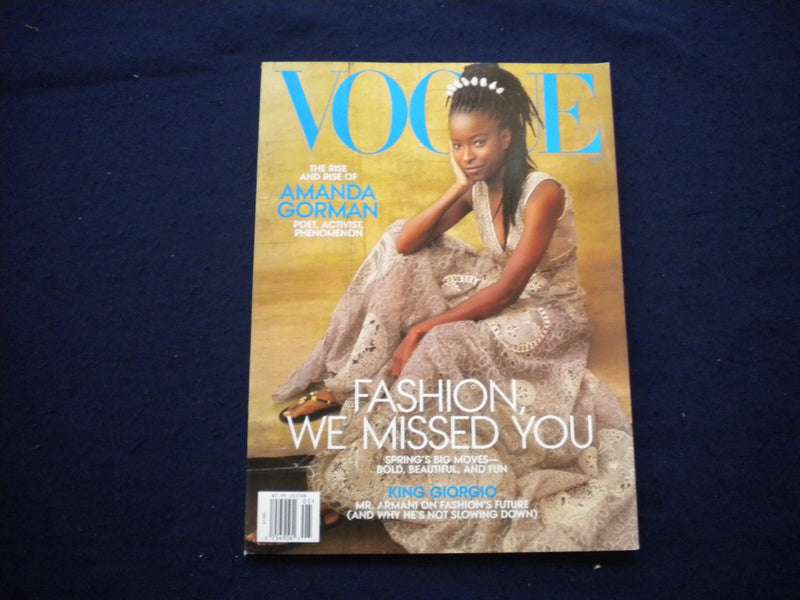 2021 MAY VOGUE MAGAZINE - AMANDA GORMAN COVER - B 676S