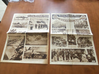 1942-43 NEW BEDFORD SUNDAY STANDARD-TIMES ROTO SECTION - LOT OF 2 - NP 5005