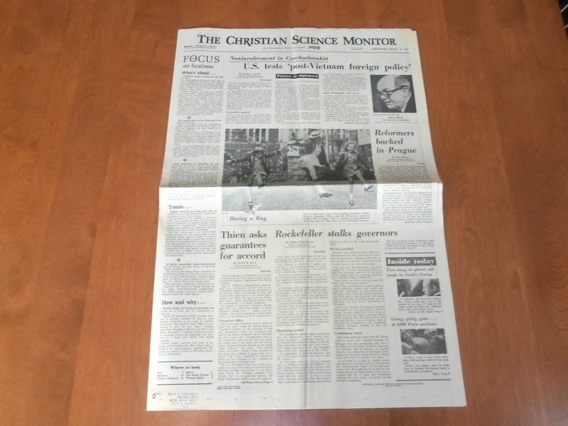 1968 JULY 20-22 THE CHRISTIAN SCIENCE MONITOR -US TESTS FOREIGN POLICY - NP 4661