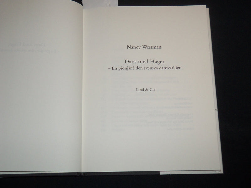 2006 DANS MED HAGER HARDCOVER BOOK BY NANCY WESTMAN - SWEDISH - KD 5980M