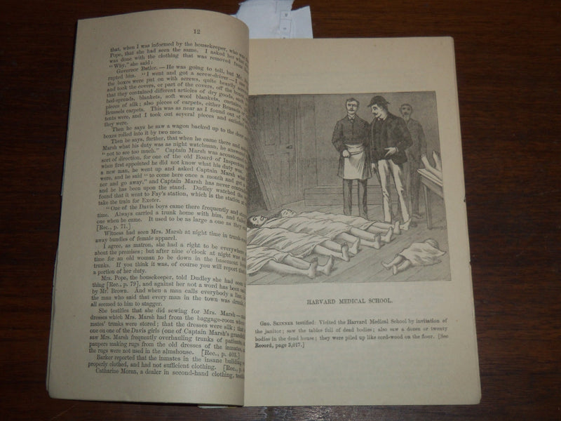 1883 TEWKSBURY INVESTIGATION COMMITTEE BULLETIN BY GOV. BENJAMIN BUTLER - K 1166