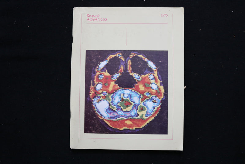 1975 RESEARCH ADVANCES MAGAZINE - AXIAL TOMOGRAPHY OF SKULL COVER - E 11143