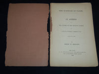1859 SUSPENSE OF FAITH AN ADDRESS BY HENRY W. BELLOWS - J 8868