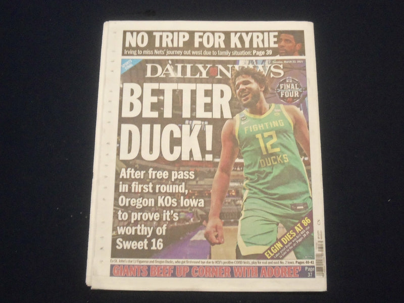 2021 MARCH 23 NEW YORK DAILY NEWS NEWSPAPER - COLORADO MASSACRE GUNMAN KILLS 10