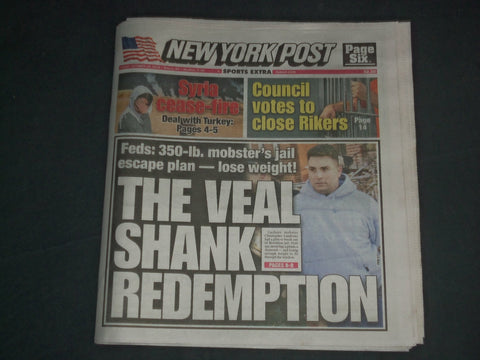 2019 OCTOBER 18 NEW YORK POST NEWSPAPER - 5-DAY SYRIA CEASE-FIRE DEAL