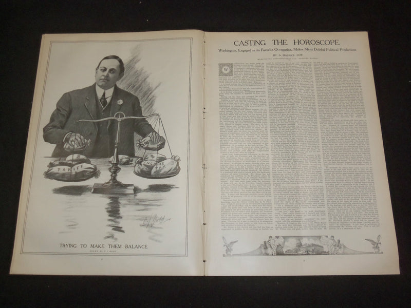 1913 MAY 3 HARPER'S WEEKLY MAGAZINE - SECRETARY BRYAN IN CALIFORNIA - ST 6386