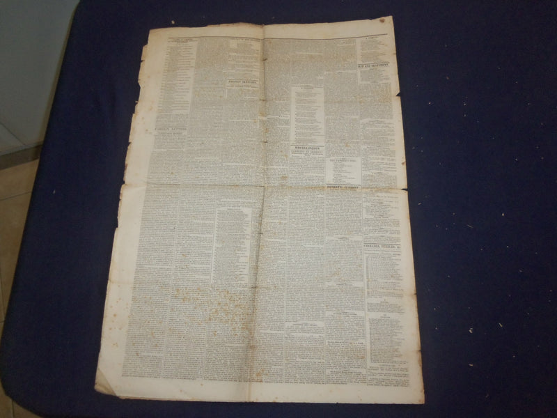1845 AUGUST 6 & 15 THE SATURDAY EVENING POST - LOT OF 2 - DISRAELI -NP 5064