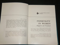 1966 INFERTILITY IN WOMEN BOOK & ANNOUNCEMENT CARD BY KLEEGMAN KAUFMAN- KD 2761A