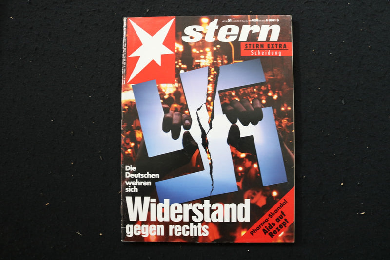 1992 DEC 10 STERN - GERMAN MAGAZINE - RESISTANCE AGAINST RIGHT COVER - E 25790