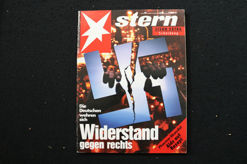 1992 DEC 10 STERN - GERMAN MAGAZINE - RESISTANCE AGAINST RIGHT COVER - E 25790