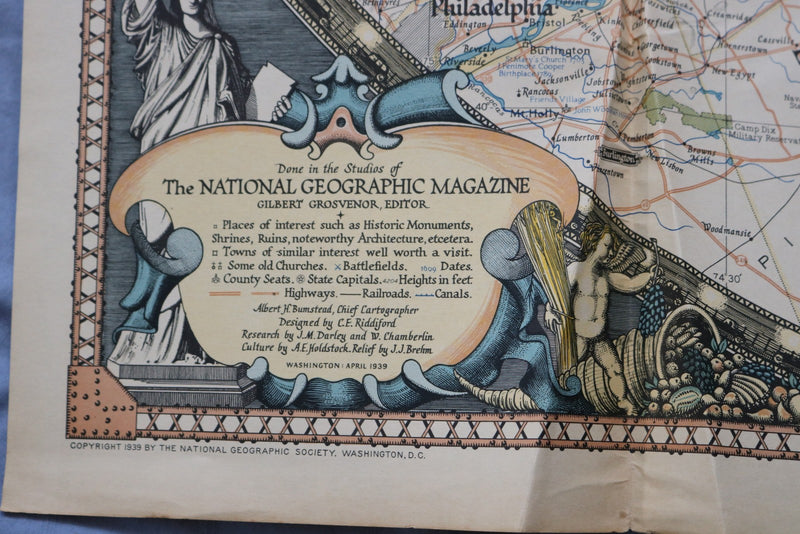 1939 THE REACHES OF NEW YORK CITY FOLDING MAP - K 3207