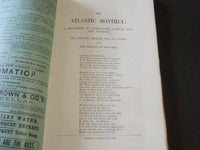 1876 THE ATLANTIC MONTHLY MAGAZINE LOT OF 9 - O. W. HOLMES - JEWETT - WR 308