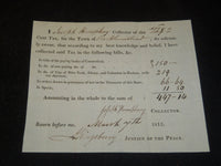 1815 TAX BILL - JOSEPH HUMPHREY COLLECTOR - J 5373
