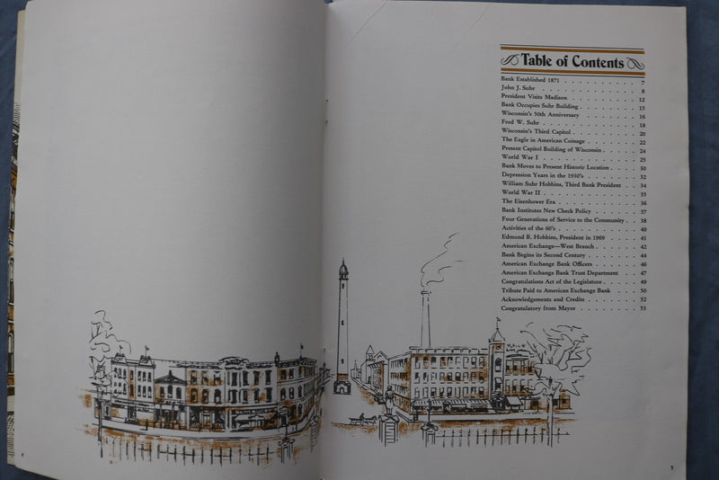 1971 THE AMERICAN EXCHANGE BANK 100TH ANNIVERSARY-MADISON, WI -SOFTCOVER- K 2997