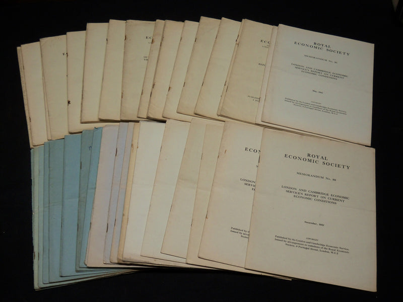 1937-1946 ROYAL ECONOMIC SOCIETY MEMORANDUM LOT OF 42 ISSUES - O 2951I