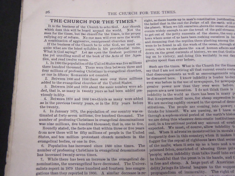 1880-1881 THE CHAUTAUQUAN MAGAZINE LOT OF 10 ISSUES - WR 782