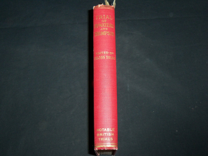 1951 TRIAL OF FREDERICK BY WATERS AND EDITH THOMPSON BOOK BY YOUNG - KD 6667