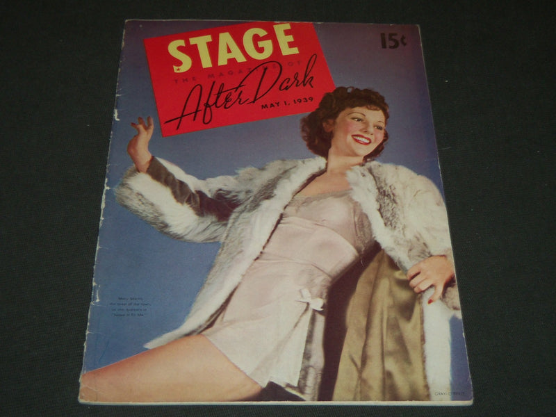 1939 MAY 1 THE STAGE MAGAZINE - MARY MARTIN COVER - GREAT PHOTOS & ADS - ST 6