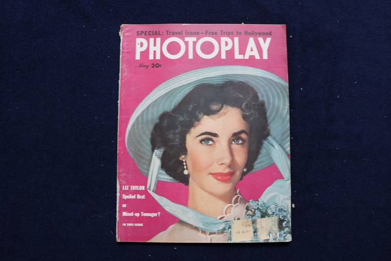1951 MAY PHOTOPLAY MAGAZINE - ELIZABETH TAYLOR COVER - E 17545