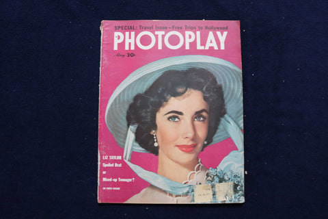 1951 MAY PHOTOPLAY MAGAZINE - ELIZABETH TAYLOR COVER - E 17545