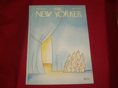 1978 MAY 22 NEW YORKER MAGAZINE FRONT COVER ONLY - GREAT ART FOR FRAMING