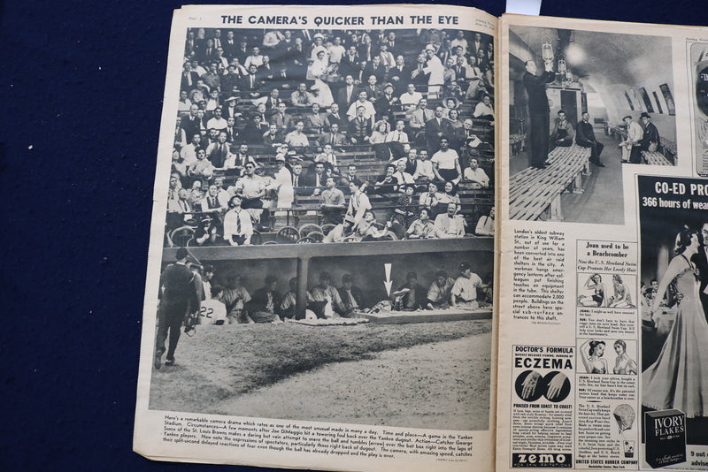 1940 JUNE 16 SUNDAY NEWS PICTURE NEWSPAPER - SHIRLEY ROSS - BASEBALL - E 22710