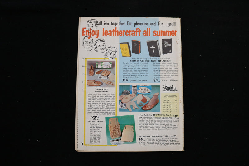1959 MAY-JUNE THE LEATHER CRAFTSMAN MAGAZINE - FLORIDA EGRET COVER - SP 3745G