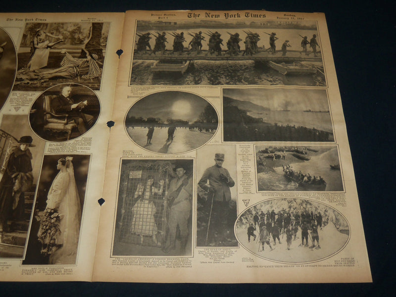 1917 JANUARY 21 NEW YORK TIMES ROTO PICTURE SECTION - ENRICO CARUSO - NT 8980