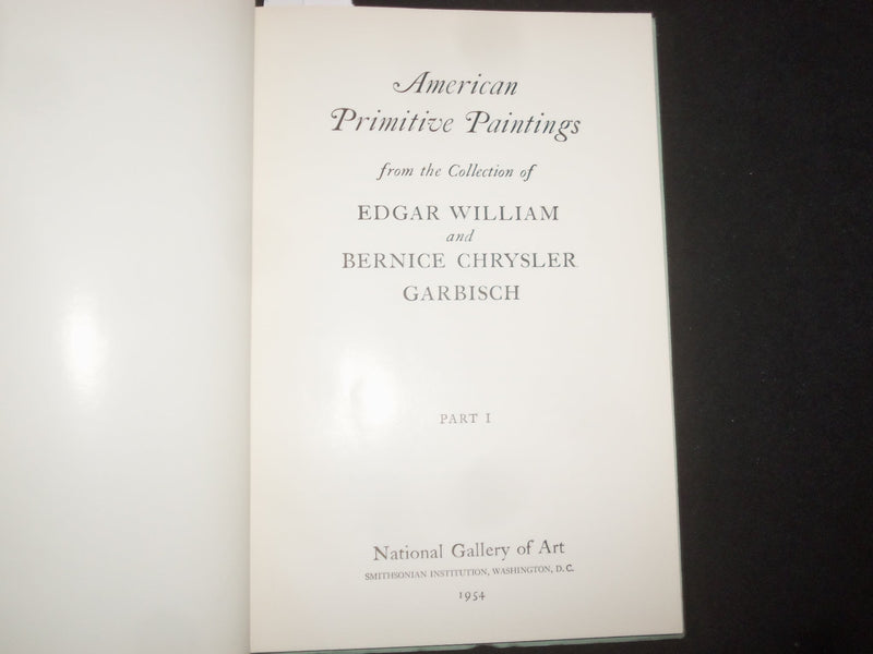 1954 AMERICAN PRIMITIVE PAINTINGS SOFTCOVER BOOK FROM GARBISCH COLLECTION-J 9854