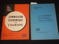 1950 & 1954 COMMISSION ECONOMIQUE POUR L'EUROPE BULLETINS LOT OF 2 - J 9887