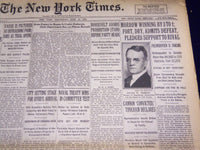 1930 JUNE 18 NEW YORK TIMES - MORROW WINNING BY 3 TO 1 OVER FORT - NT 1659