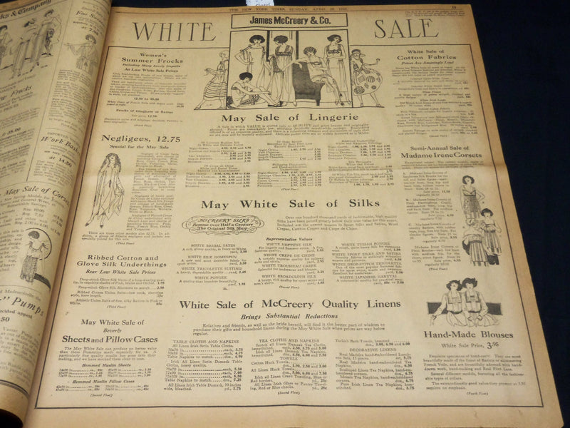 1922 APRIL 30 NEW YORK TIMES NEWSPAPER - RICHARD CROKER DIES AT 80 - NT 8585