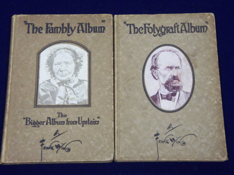 1916-1917 THE FOLYGRAFT & FAMBLY ALBUMS BY FRANK WING VOLUME LOT OF 2 - KD 3564