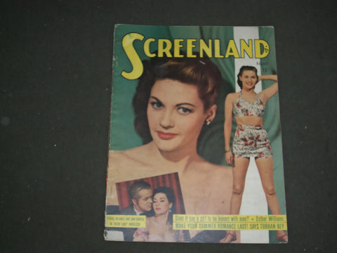 1948 AUGUST SCREENLAND MAGAZINE - YVONNE DECARLO COVER - M 61
