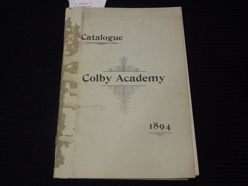1894 COLBY ACADEMY CATALOGUE - NEW HAMPSHIRE - K 2711